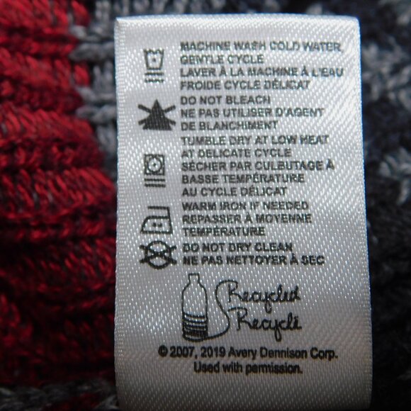 Wind River Womens L Gray Cream Red Deer Reindeer Full Zip Knit Cardigan Sweater - Picture 10 of 10